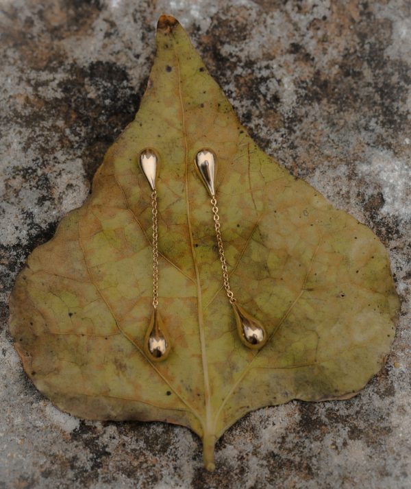pendientes drop largo gota g3692 3