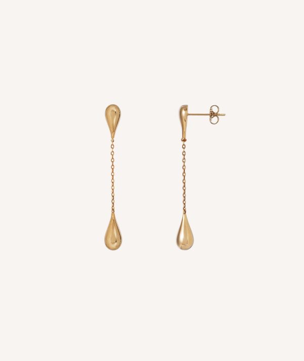 pendientes drop largo gota g3692